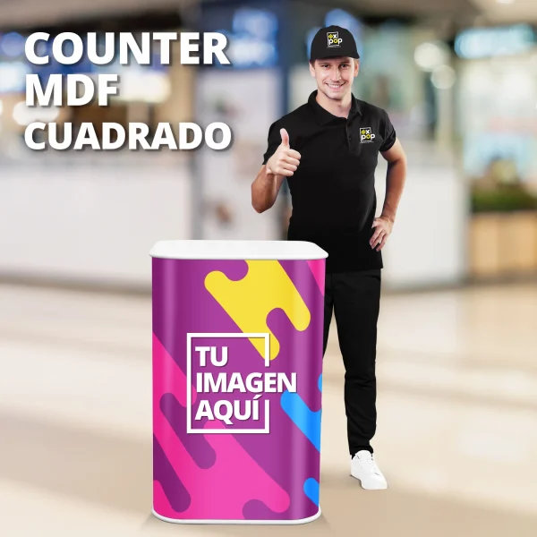 Counter MDF Cuadrado-ID